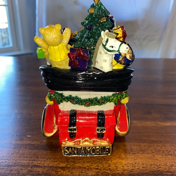 Vintage Fitz & Floyd Holiday Musicals, Santa Mobile We Wish You A Merry XMAS - Picture 4 of 10